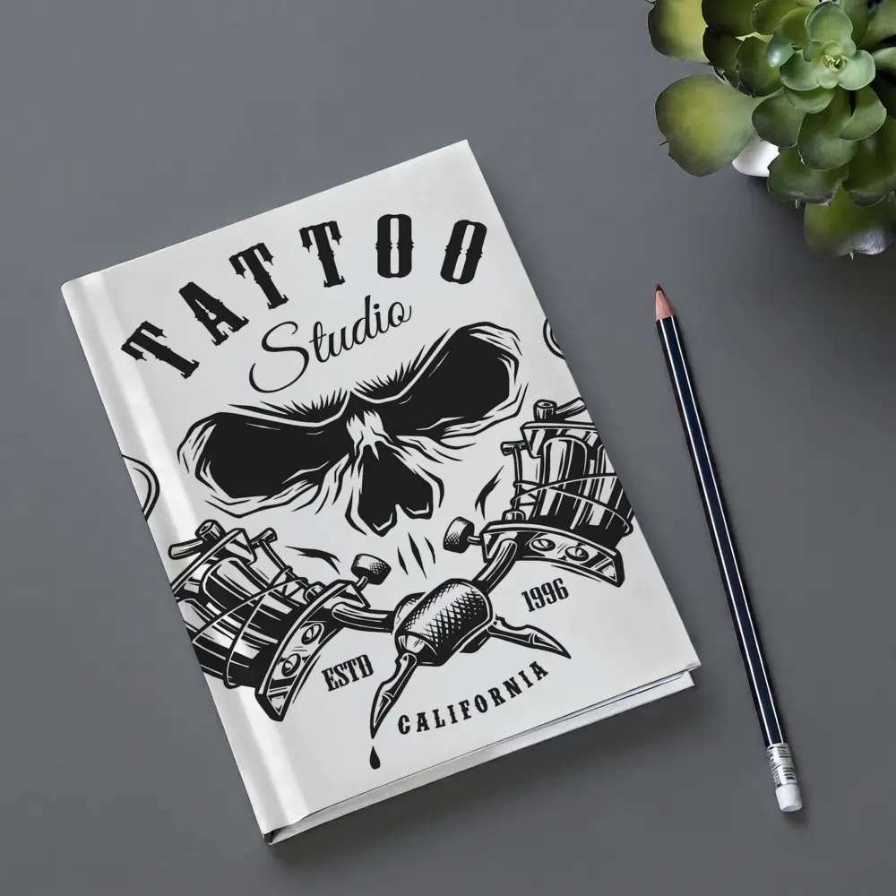 Tattoo Studio Skull Crossed Machines California – Notebooks