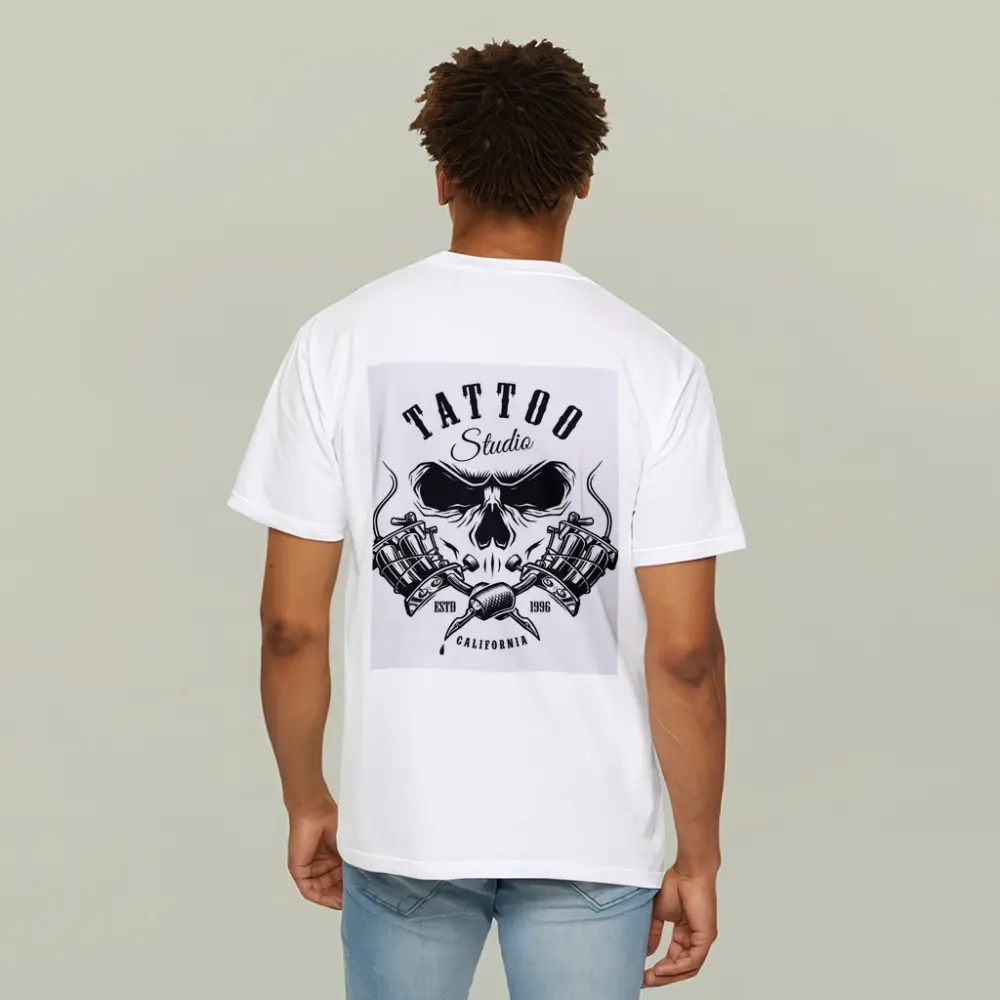 Tattoo Studio Skull Crossed Machines California – T-Shirts