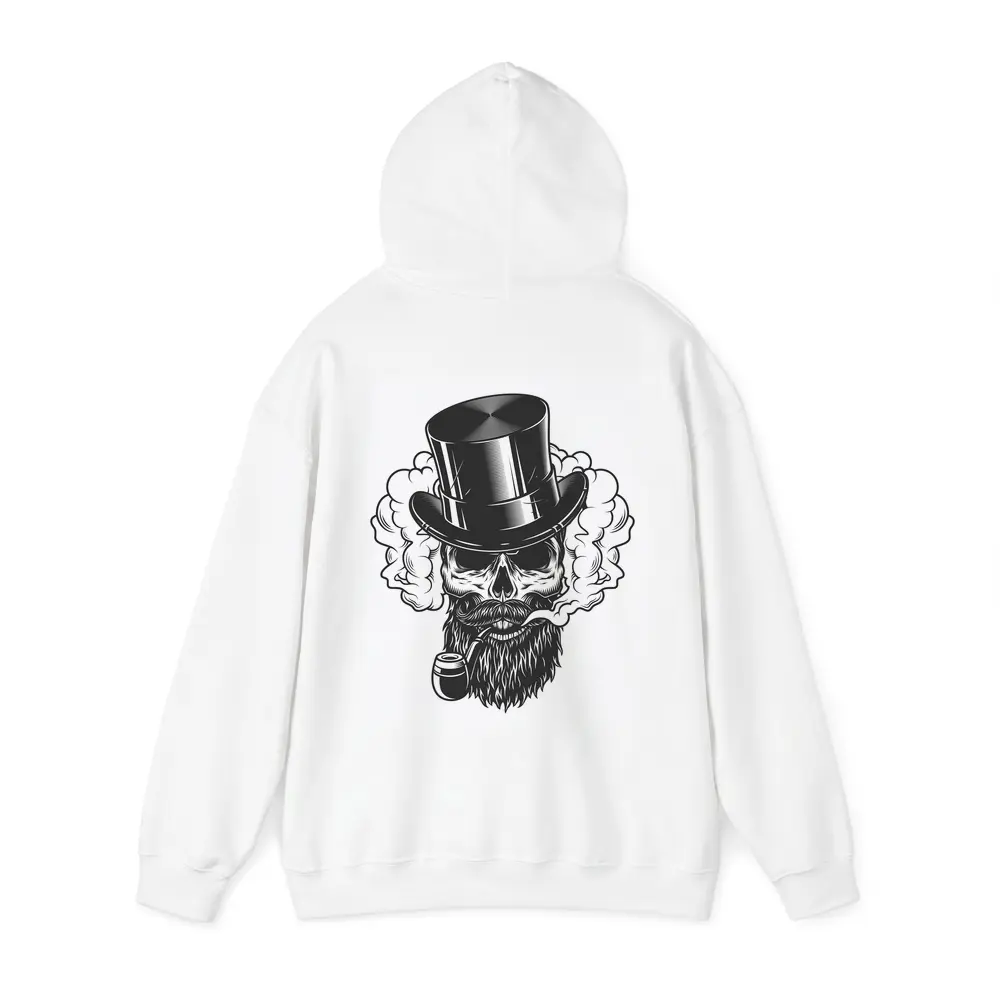Bearded Skull Top Hat Smoke Clouds – Hoodies