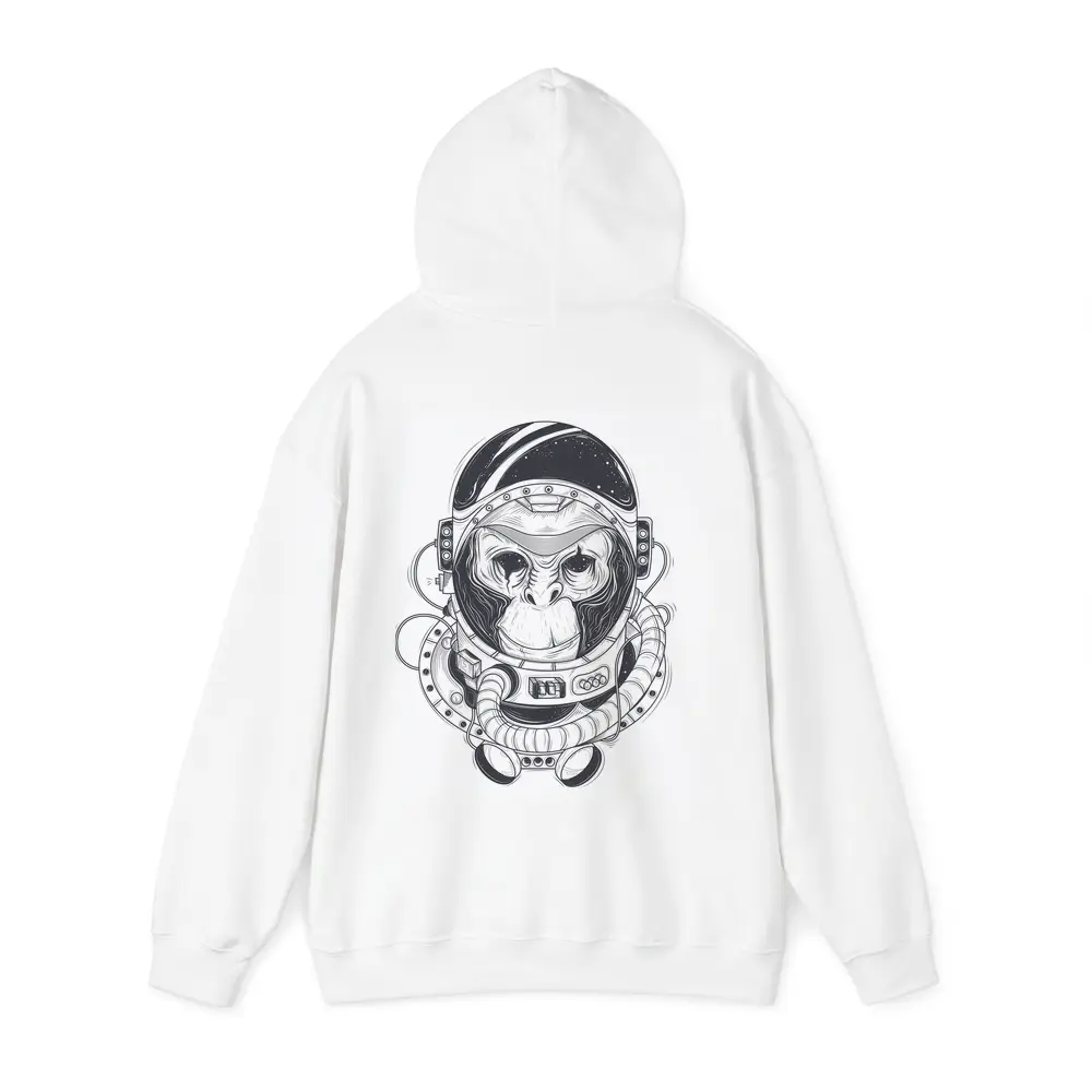 Chimp Astronaut Space Suit Black White – Hoodies