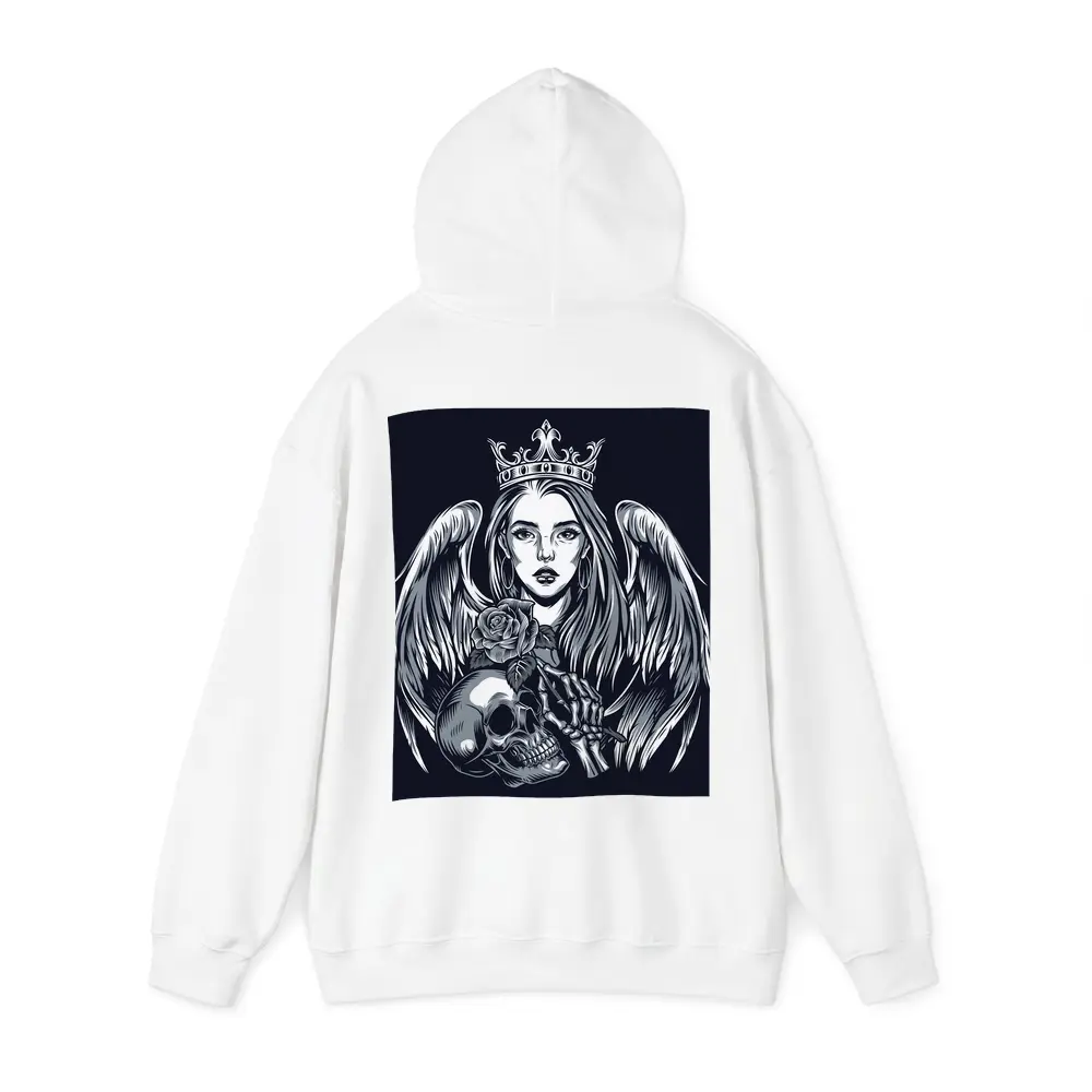 Angel Queen Skull Rose Dark Gothic Art – Hoodies