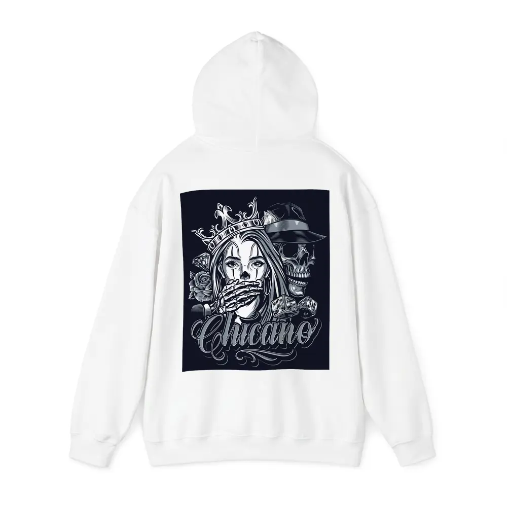 Chicano Skull Crown Queen Tattoo Art – Hoodies