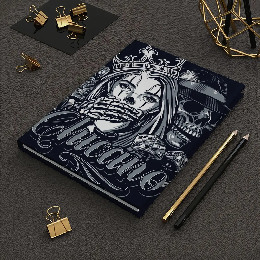 Chicano Skull Crown Queen Tattoo Art – Notebooks