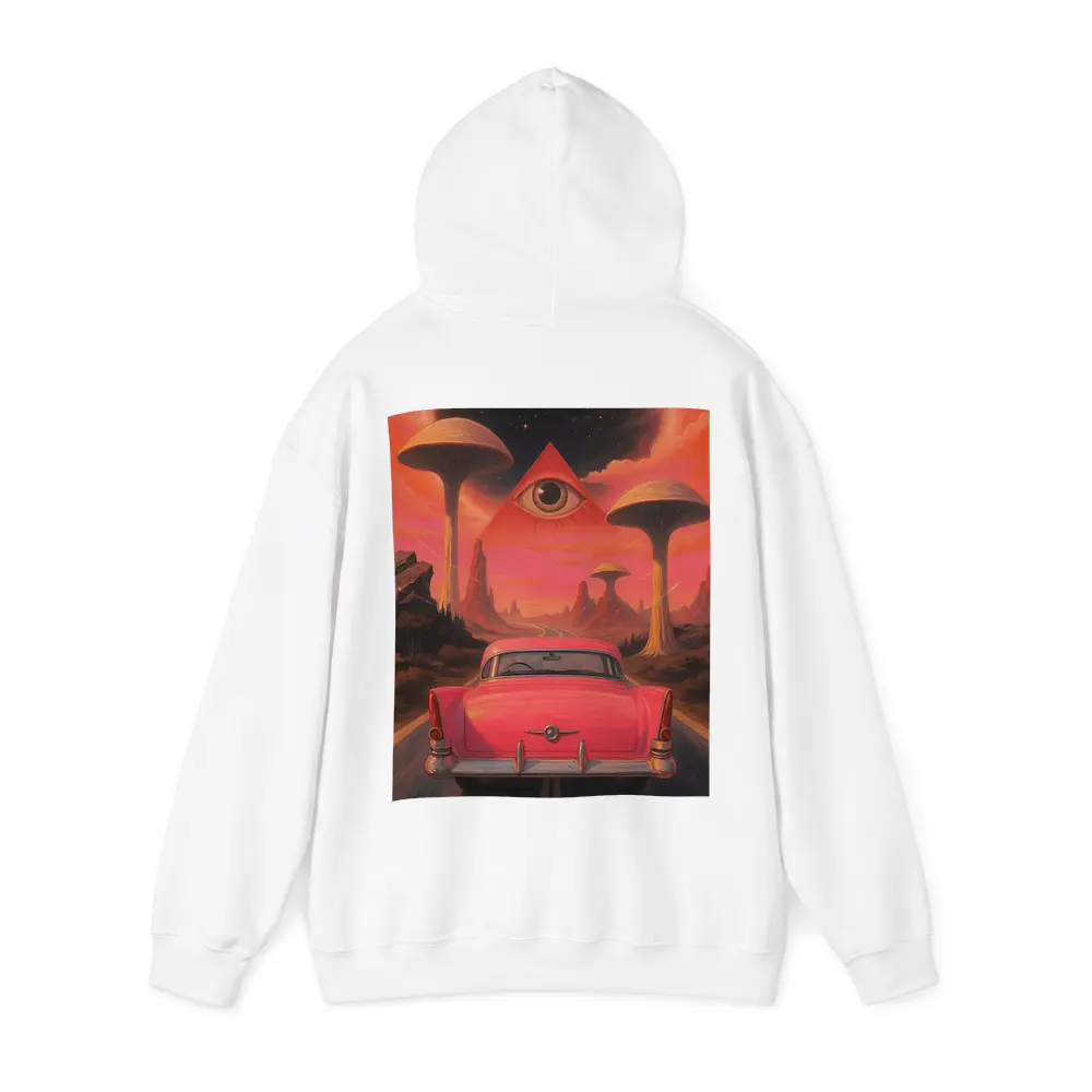 Retro Classic Car Surreal Desert Eye – Hoodies