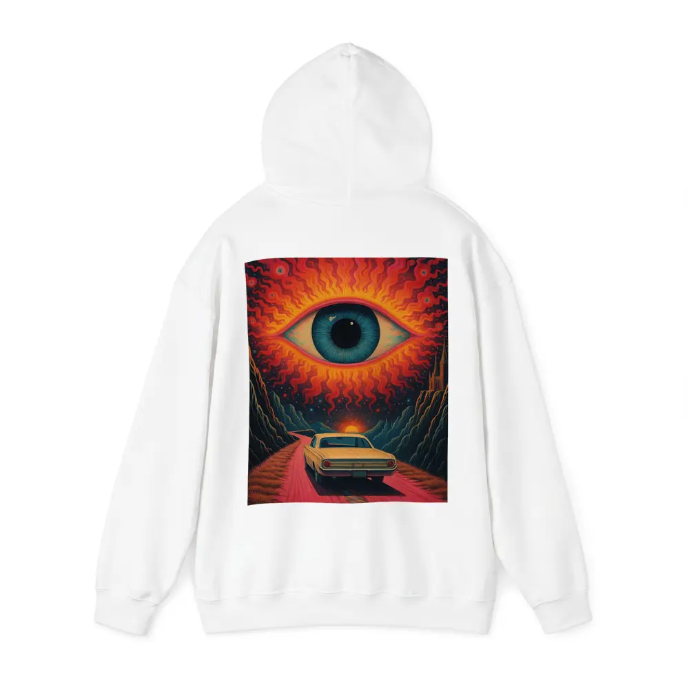 Psychedelic Eye Classic Car Desert Road – Hoodies