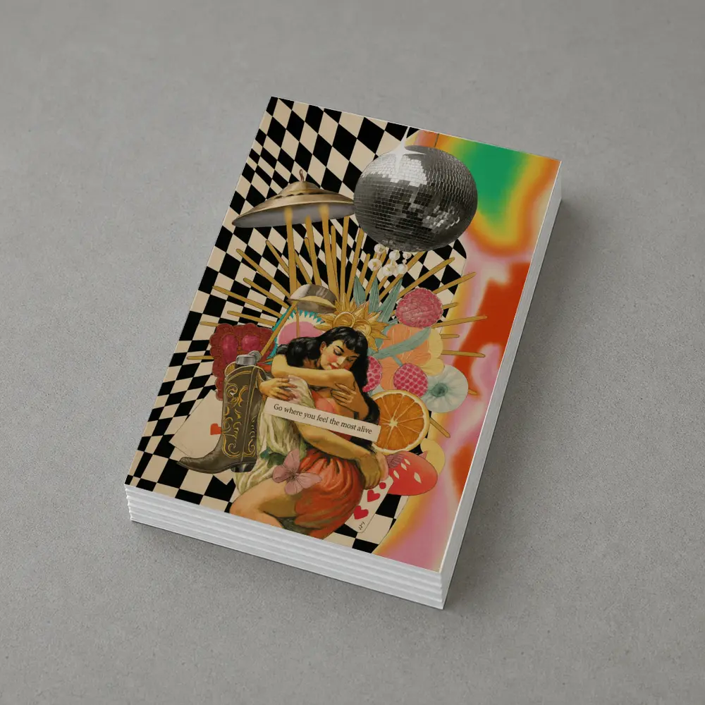 Go Where You Feel Most Alive Collage Art – Postcards