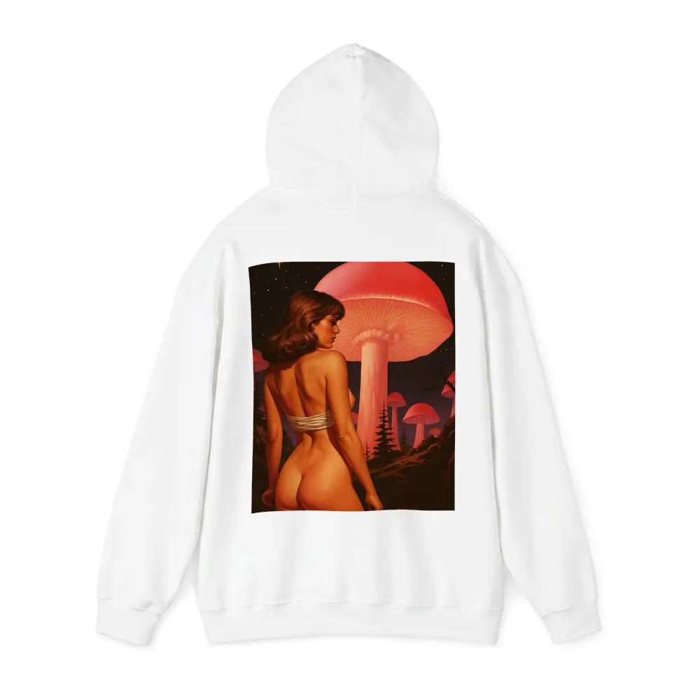Nude Woman Giant Mushrooms Starry Night Fantasy – Hoodies