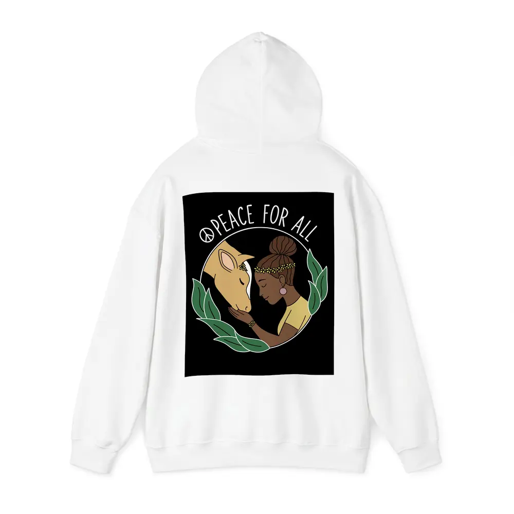 Peace For All Girl and Horse Art – Hoodies