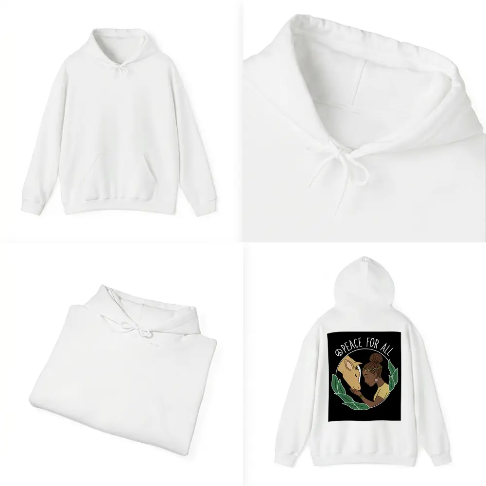 Peace For All Girl and Horse Art – Hoodies