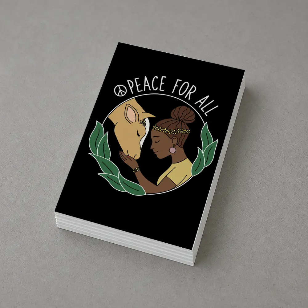 Peace For All Girl and Horse Art – Postcards