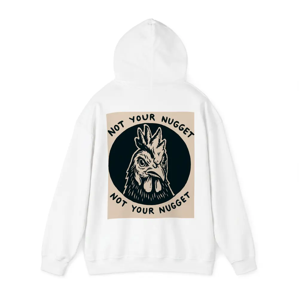 Not Your Nugget Angry Rooster Dark Circle – Hoodies
