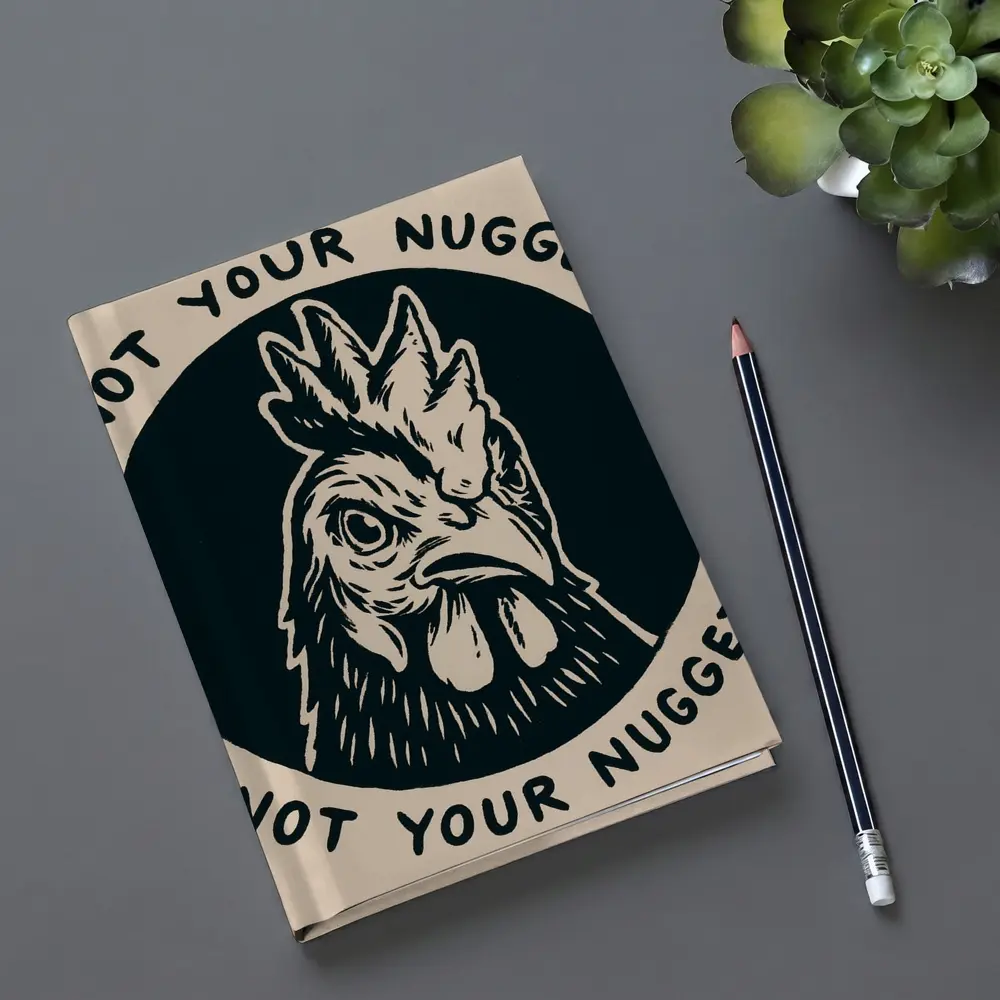 Not Your Nugget Angry Rooster Dark Circle – Notebooks