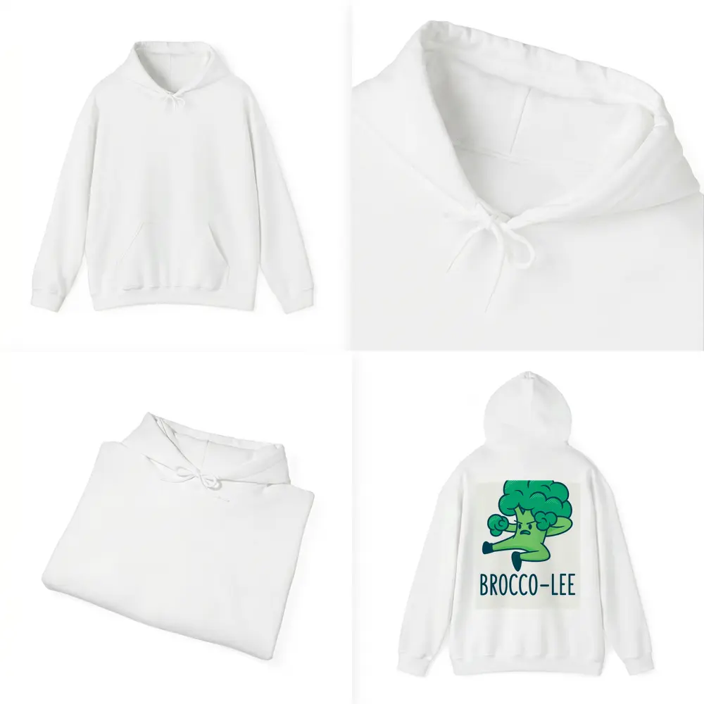 Brocco Lee Funny Martial Arts Broccoli Character – Hoodies