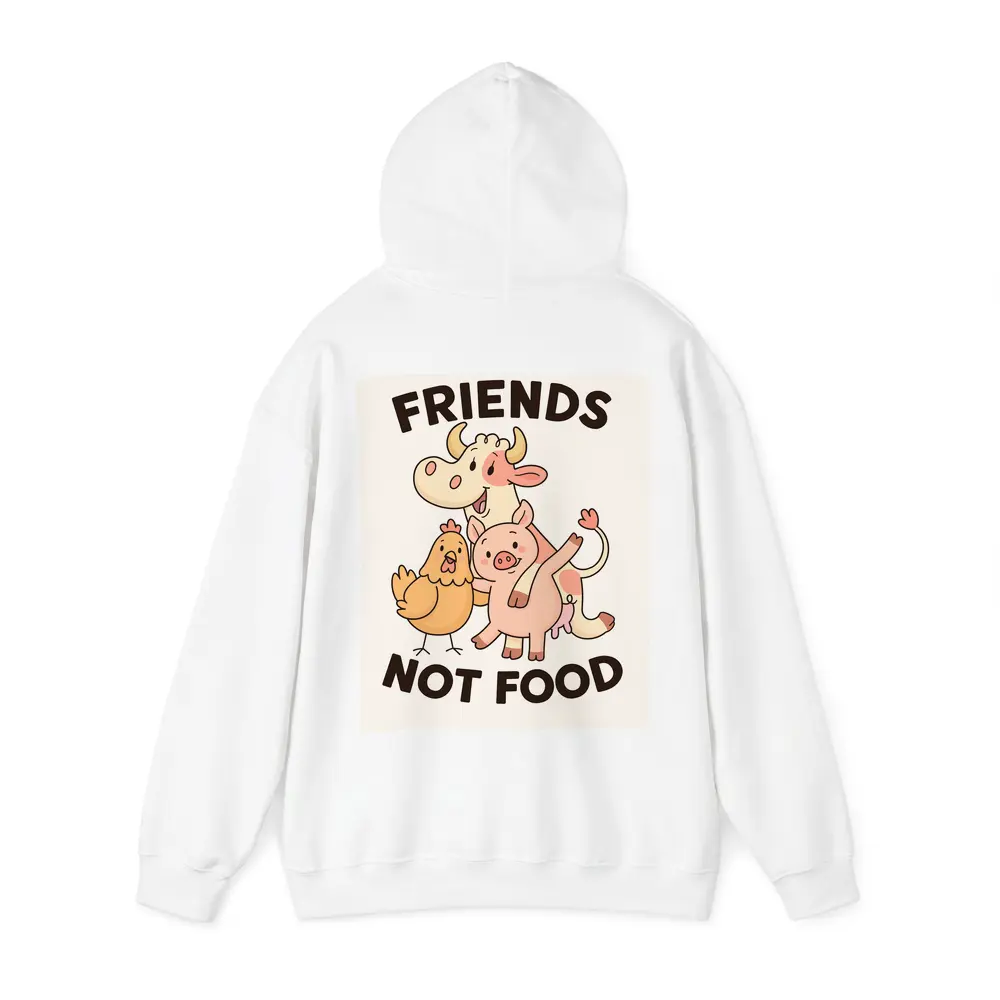 Friends Not Food Cute Farm Animals Cartoon – Hoodies