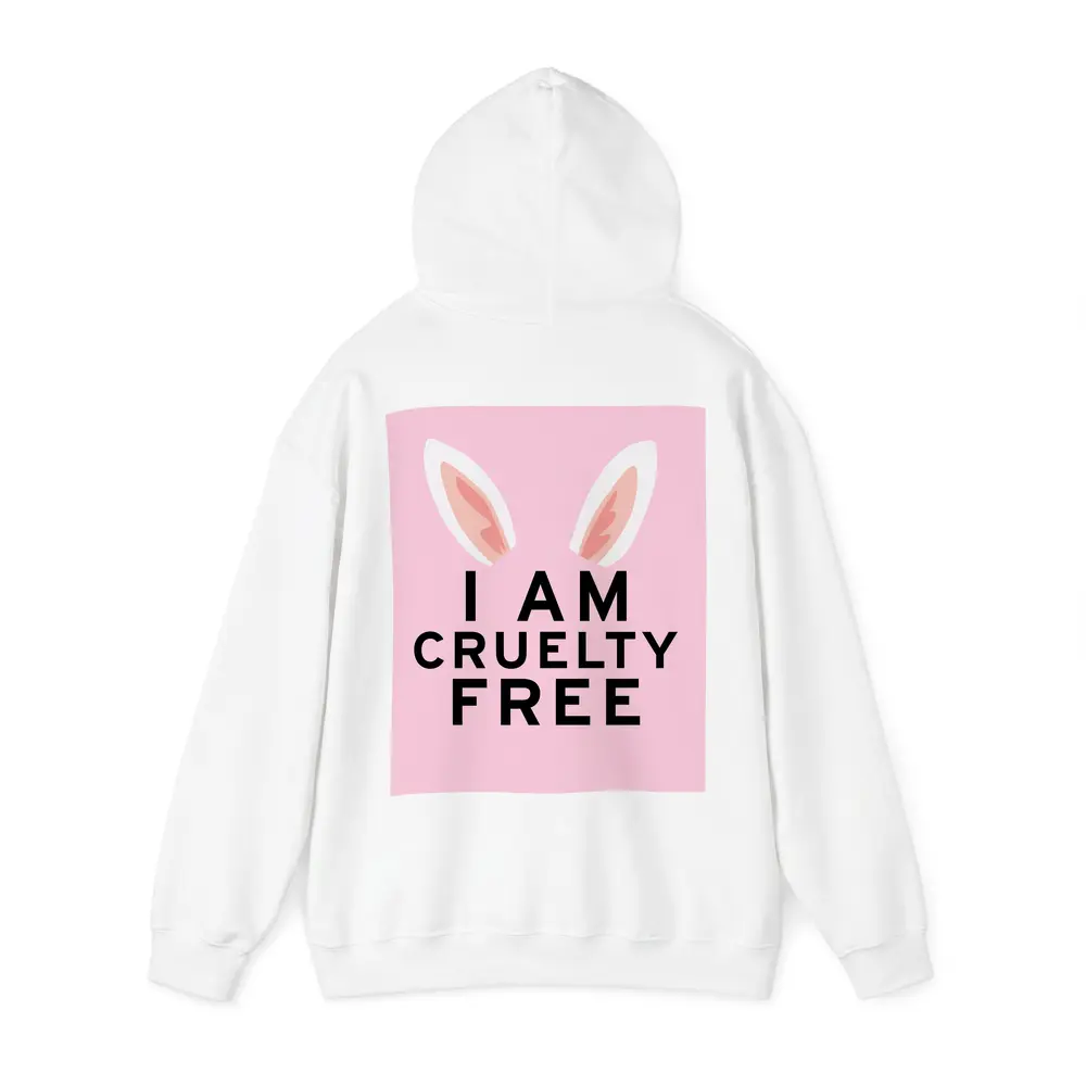 I Am Cruelty Free Bunny Ears Pink – Hoodies