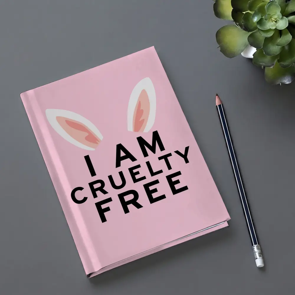 I Am Cruelty Free Bunny Ears Pink – Notebooks