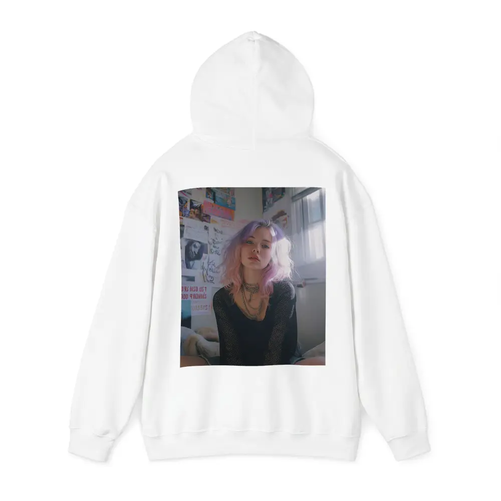 Pink Purple Hair Girl Bedroom Wall Posters – Hoodies