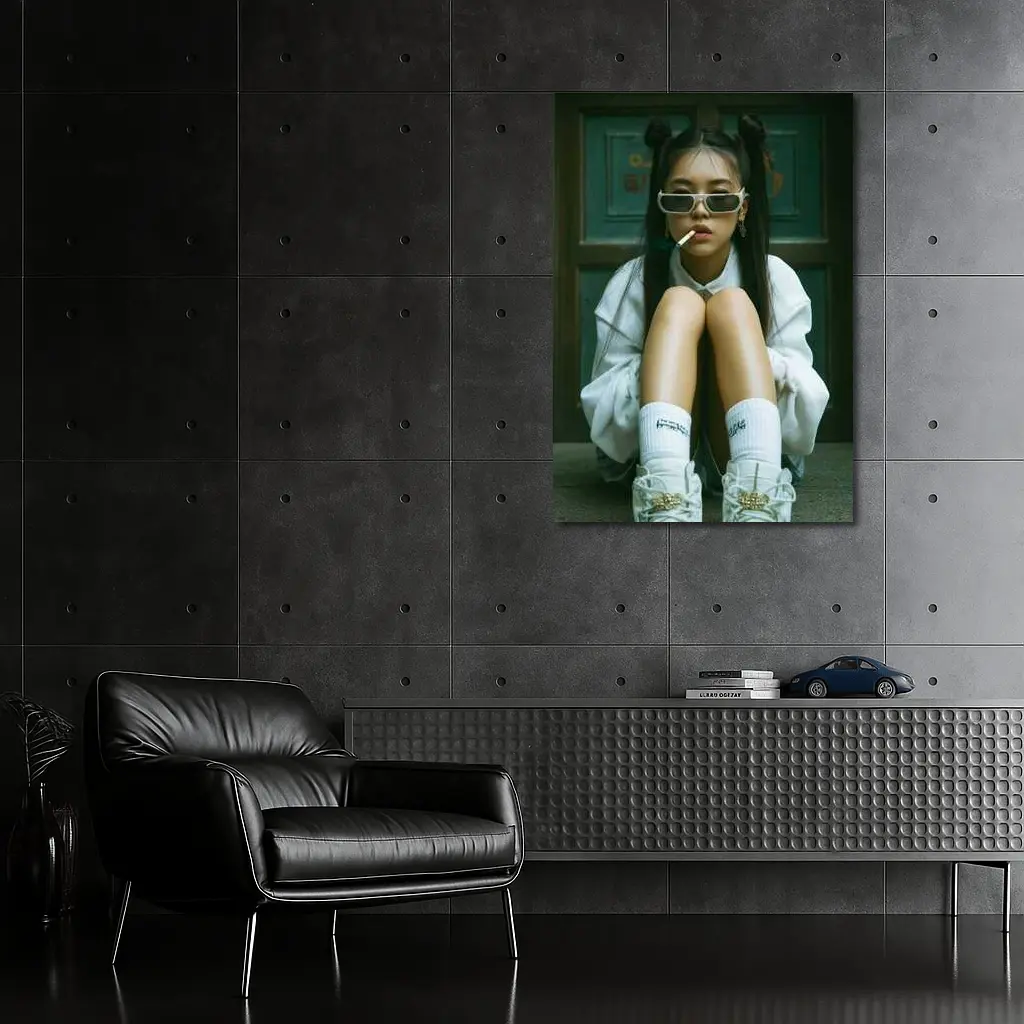 Young Asian Girl Street Style Urban Portrait – Wall Art