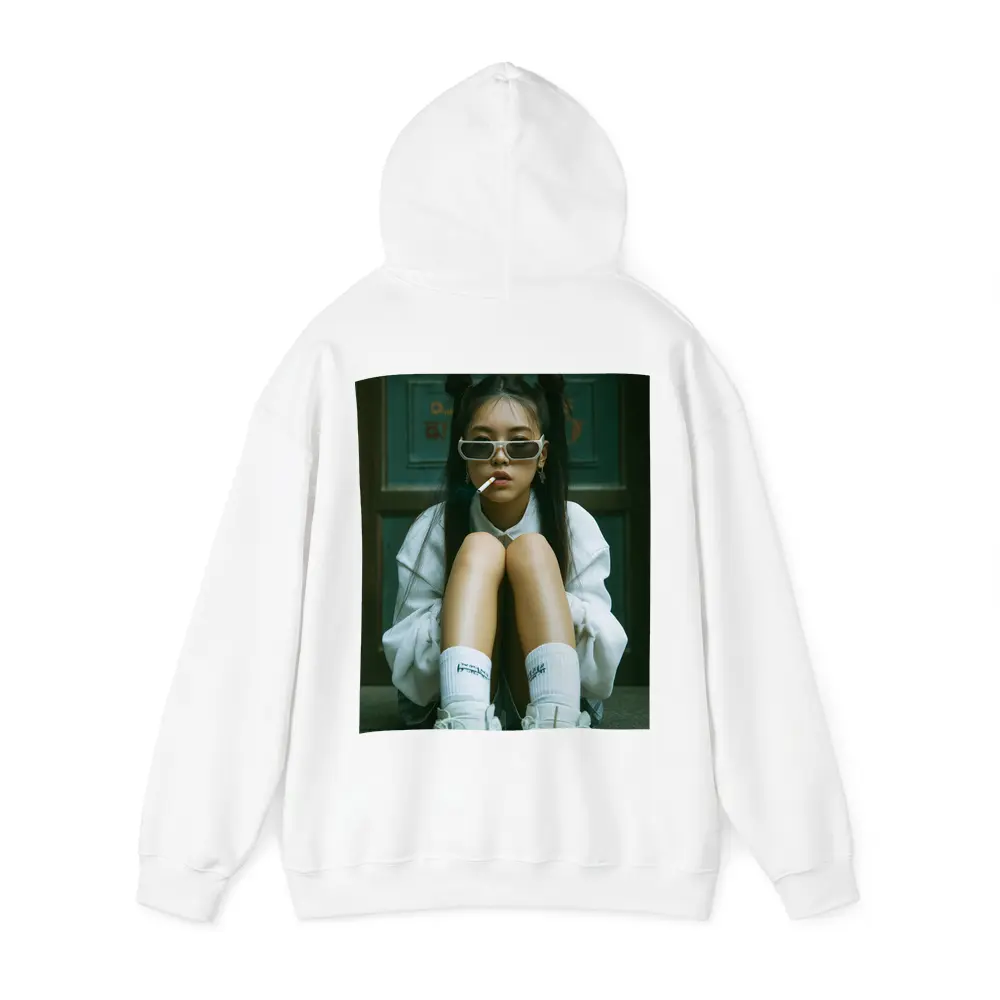 Young Asian Girl Street Style Urban Portrait – Hoodies