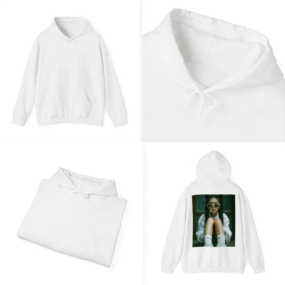 Young Asian Girl Street Style Urban Portrait – Hoodies