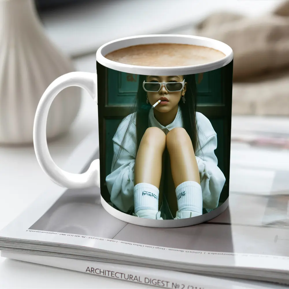 Young Asian Girl Street Style Urban Portrait – Mugs