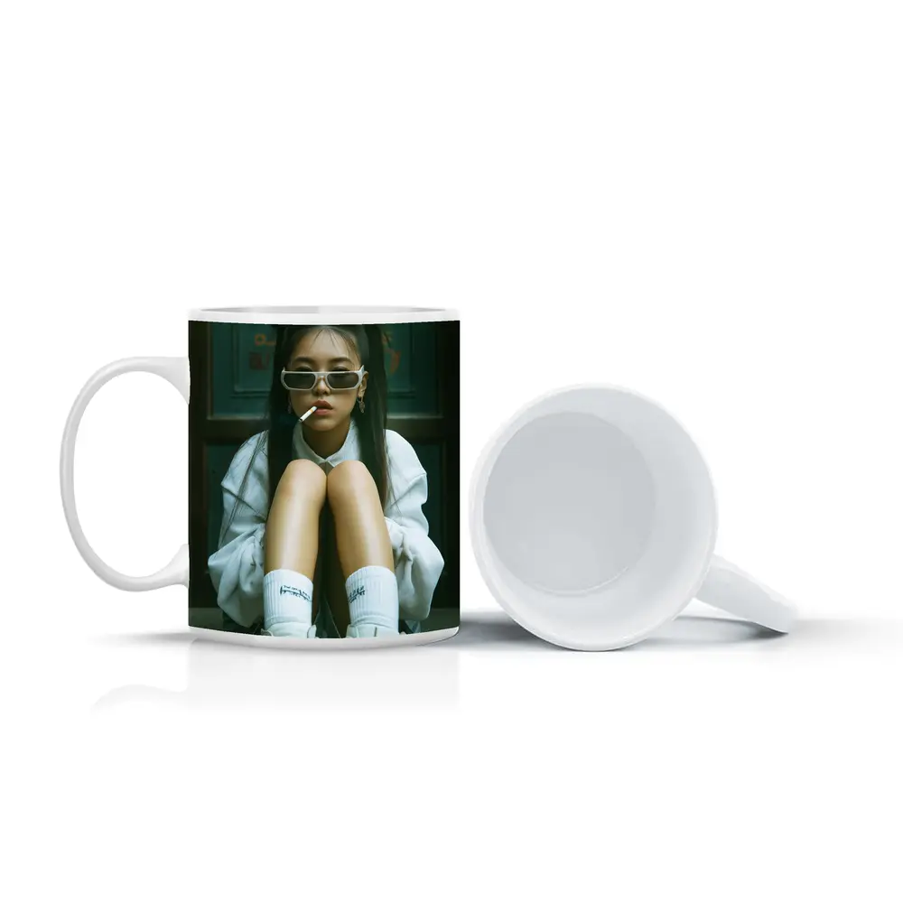 Young Asian Girl Street Style Urban Portrait – Mugs