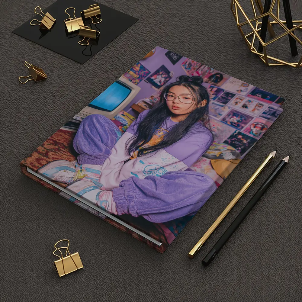 Y2K Aesthetic Girl Retro Bedroom Purple – Notebooks