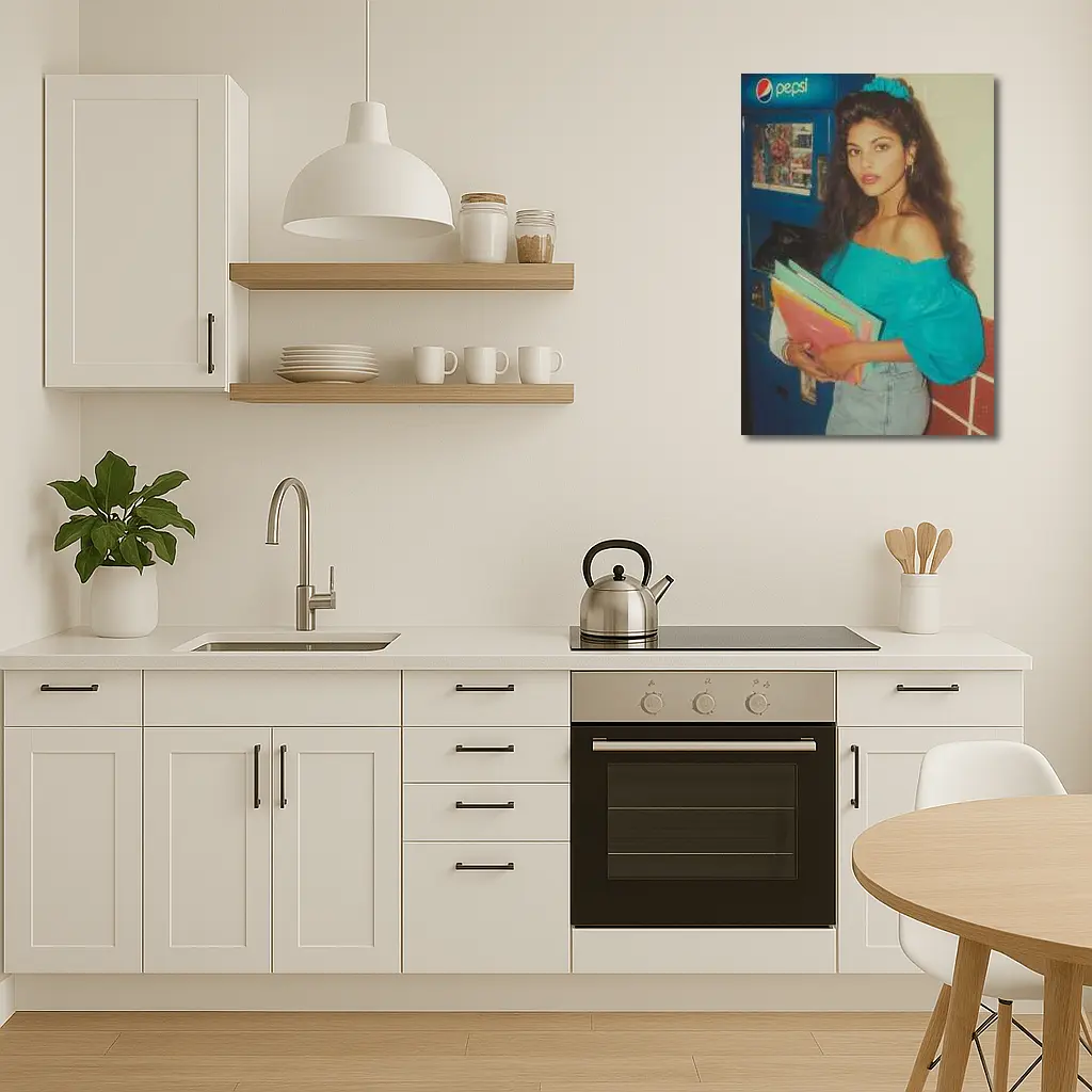Retro Eighties Girl School Hallway Pepsi – Wall Art