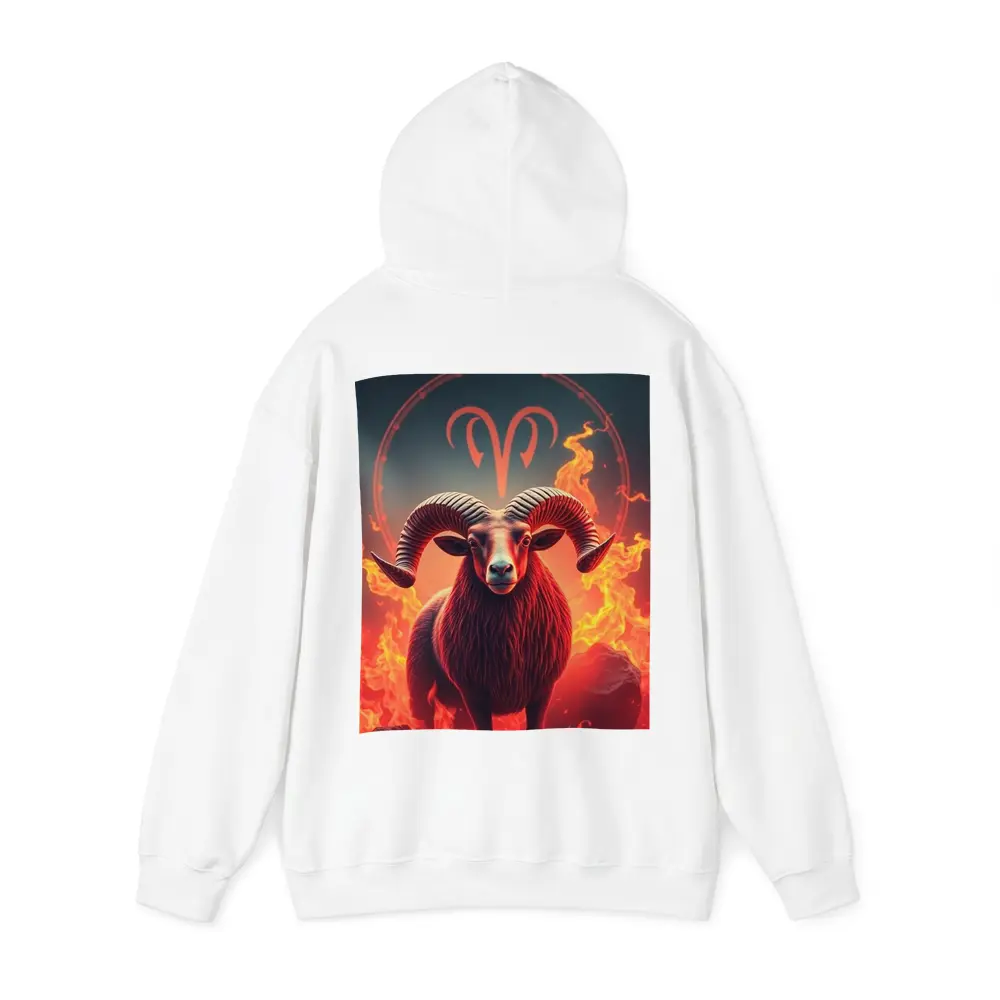 Aries Ram Fire Zodiac Sign Art – Hoodies