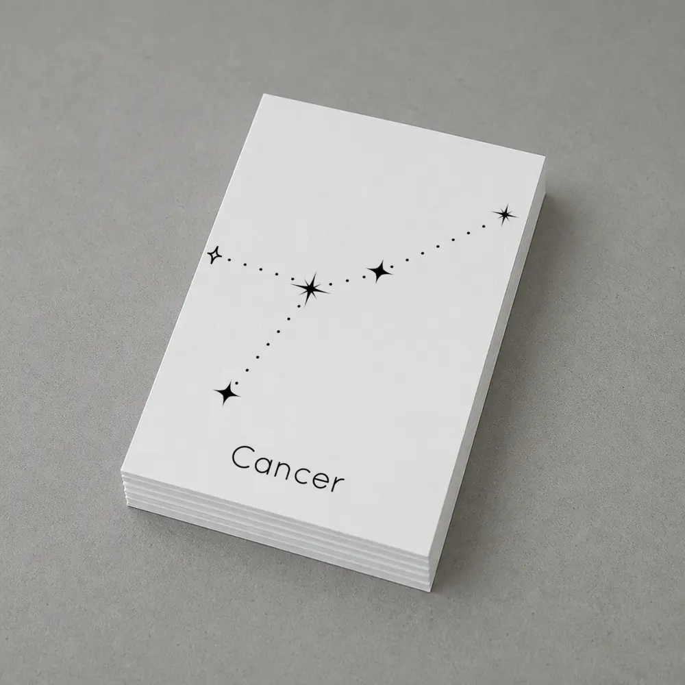 Cancer Constellation Stars Minimal Black White – Postcards