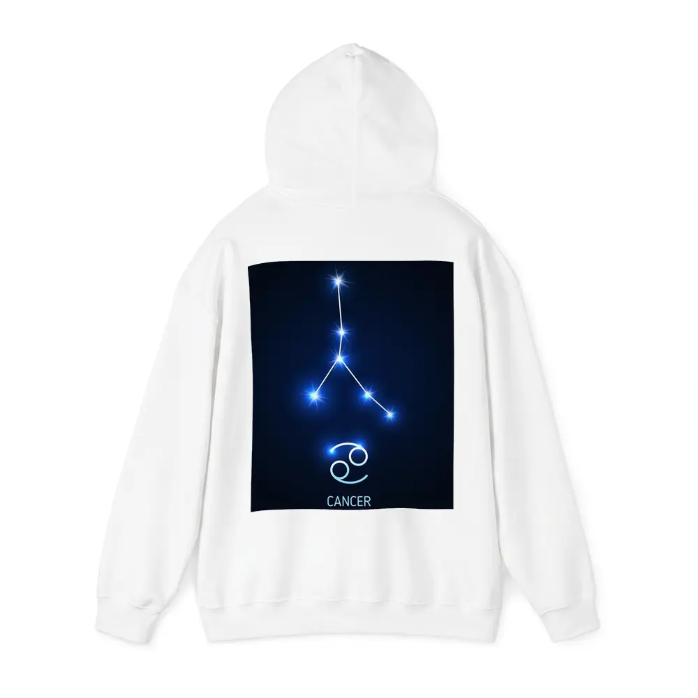 Cancer Zodiac Constellation Glowing Blue Stars – Hoodies