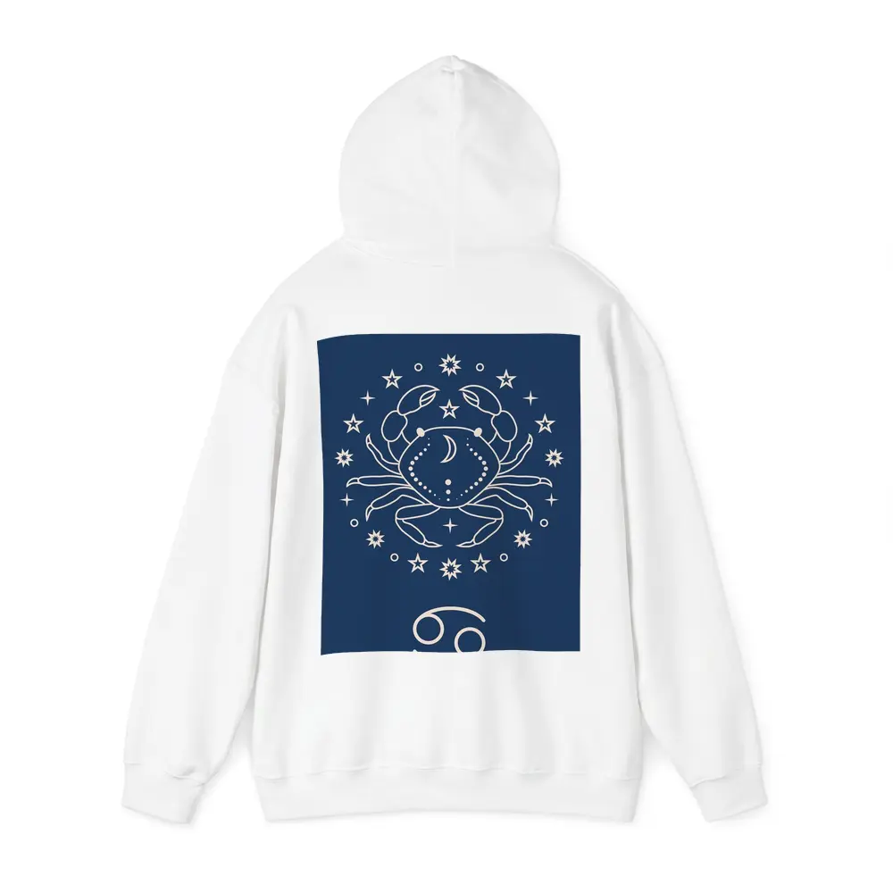 Cancer Zodiac Crab Celestial Dark Blue – Hoodies
