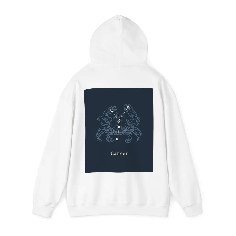 Cancer Zodiac Crab Constellation Dark Blue – Hoodies