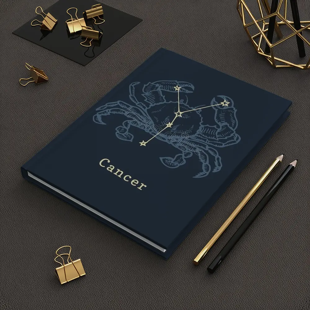Cancer Zodiac Crab Constellation Dark Blue – Notebooks