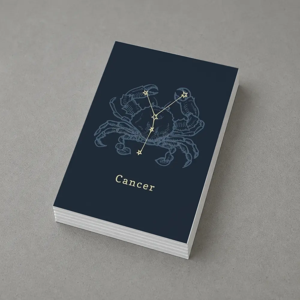Cancer Zodiac Crab Constellation Dark Blue – Postcards