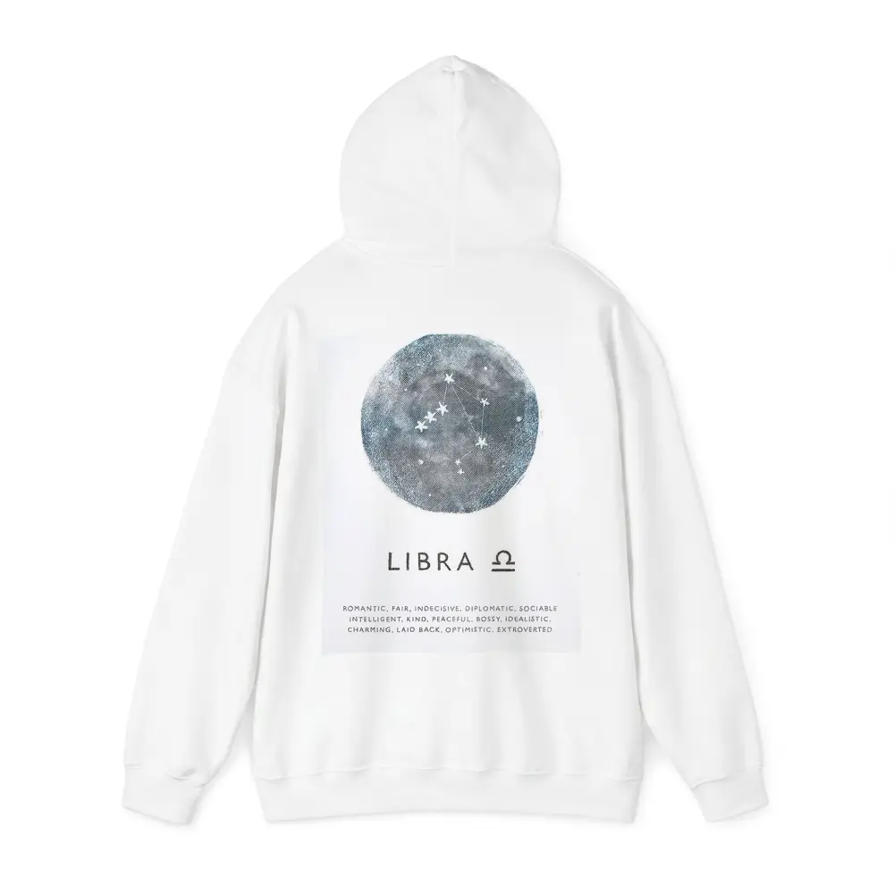 Libra Constellation Moon Zodiac Sign Art – Hoodies