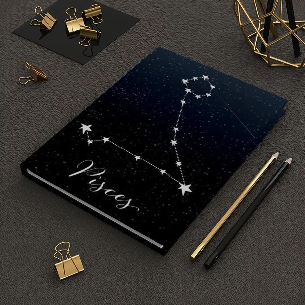 Pisces Constellation Stars Dark Night Sky – Notebooks