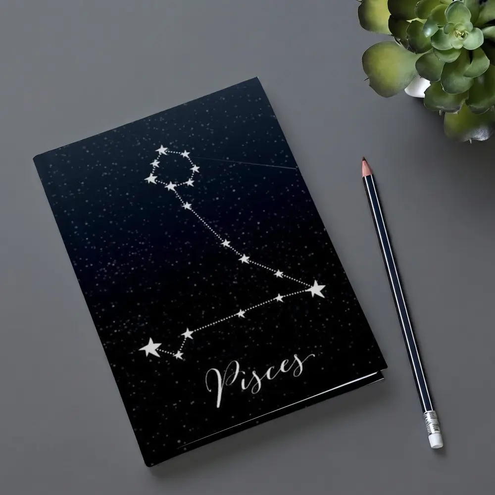 Pisces Constellation Stars Dark Night Sky – Notebooks