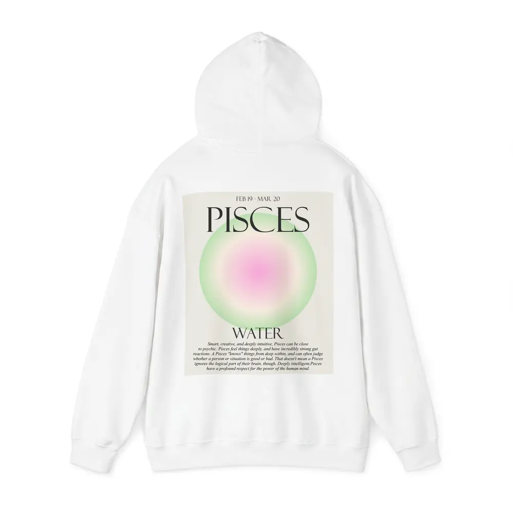 Pisces Water Sign Gradient Aura Art – Hoodies