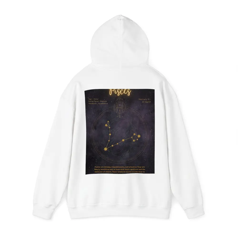 Pisces Constellation Gold Star Night Sky – Hoodies
