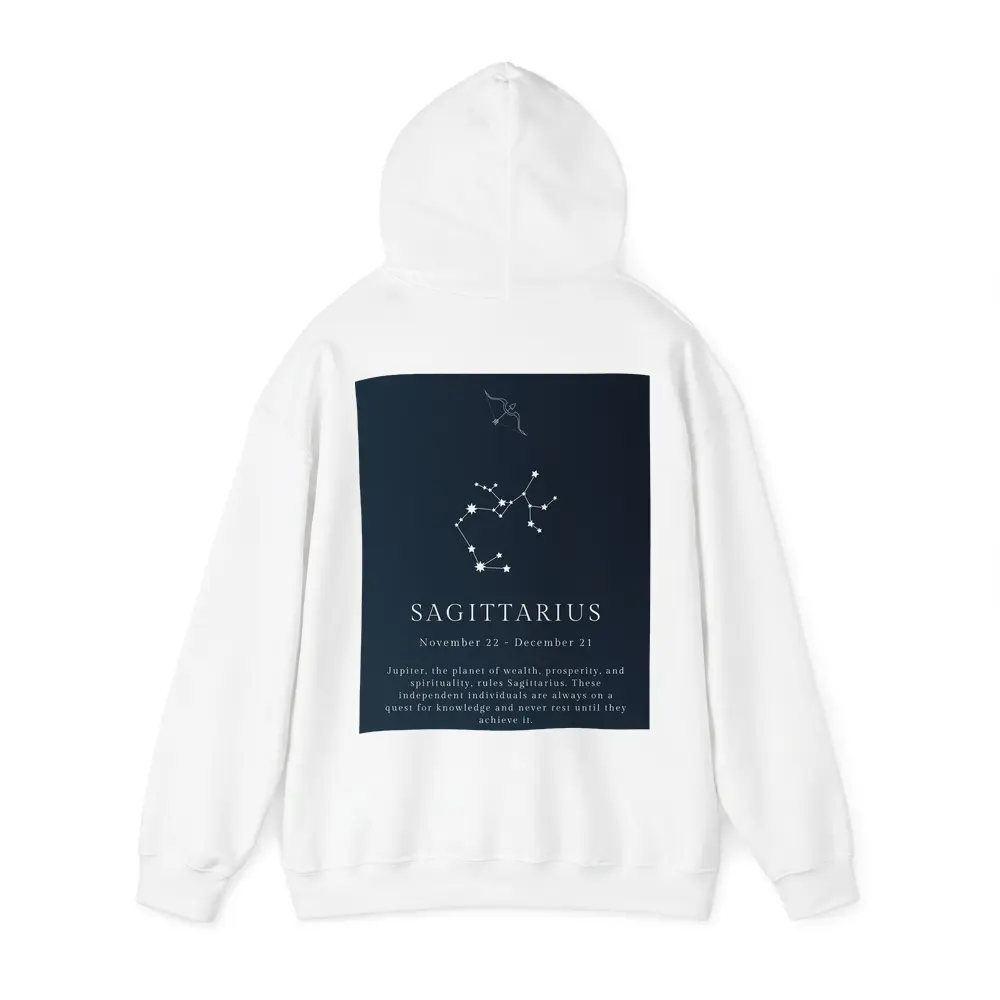Sagittarius Constellation Dark Blue Night Sky – Hoodies