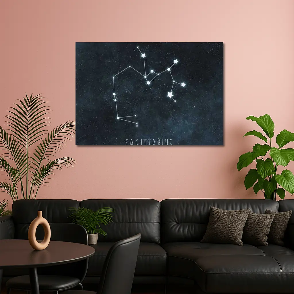 Sagittarius Constellation Stars Dark Sky – Wall Art