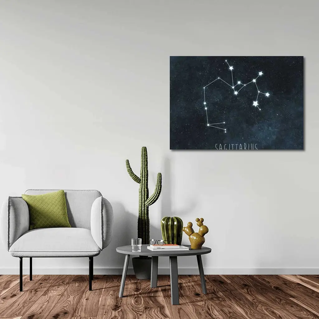 Sagittarius Constellation Stars Dark Sky – Wall Art