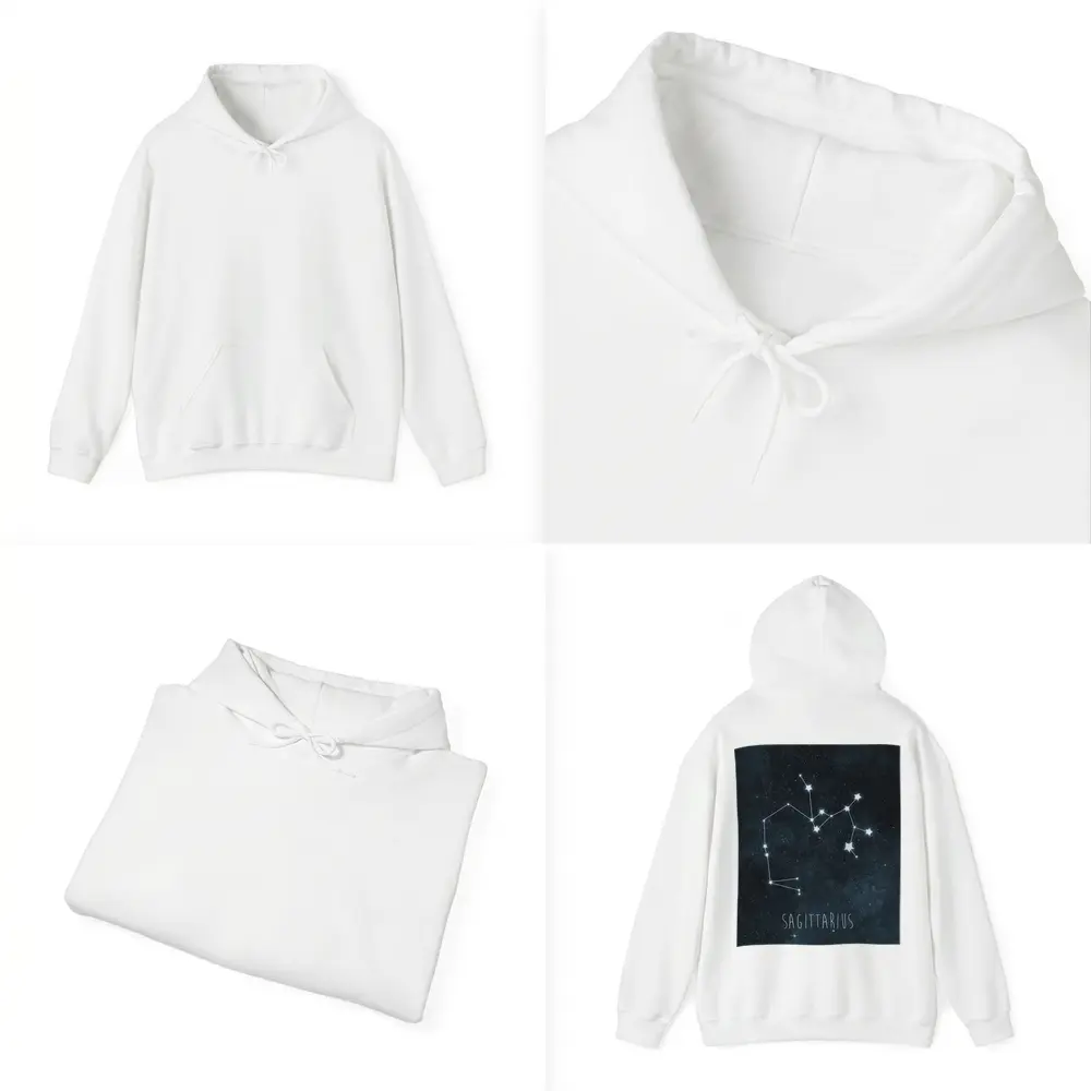 Sagittarius Constellation Stars Dark Sky – Hoodies