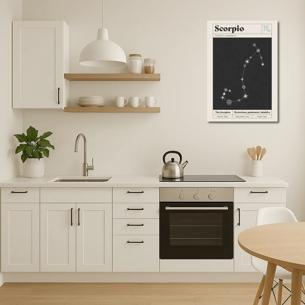 Scorpio Constellation Star Map Dark Sky – Wall Art
