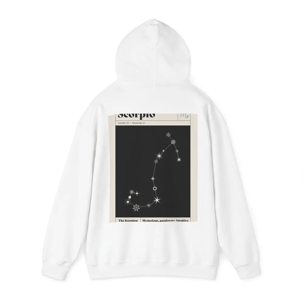 Scorpio Constellation Star Map Dark Sky – Hoodies