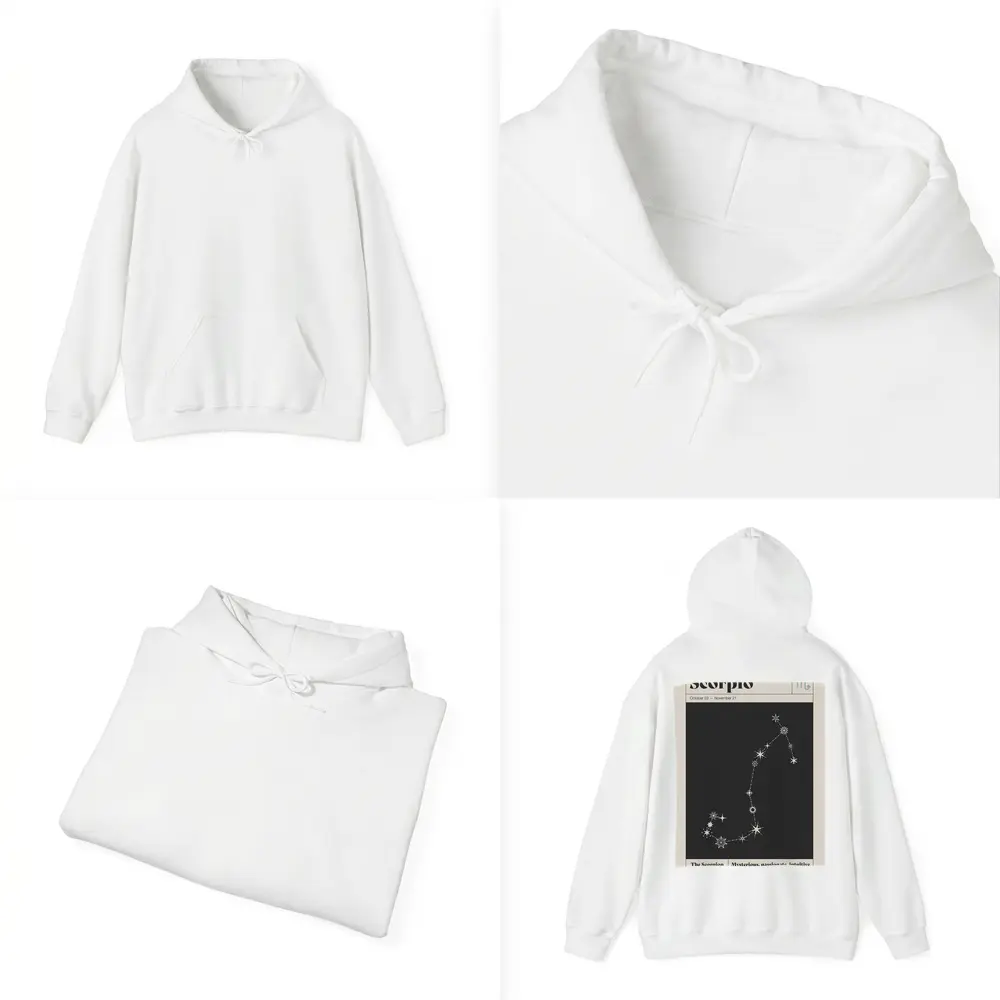 Scorpio Constellation Star Map Dark Sky – Hoodies