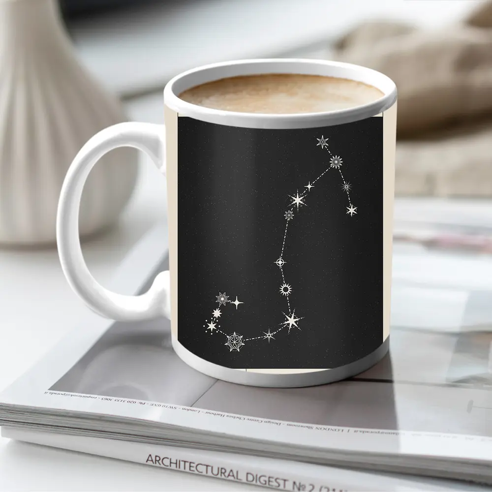 Scorpio Constellation Star Map Dark Sky – Mugs