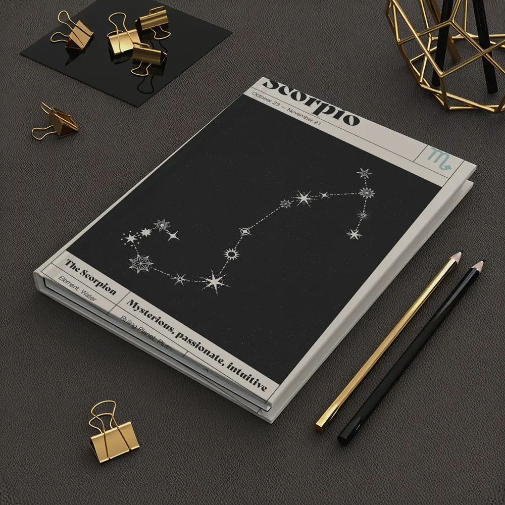 Scorpio Constellation Star Map Dark Sky – Notebooks