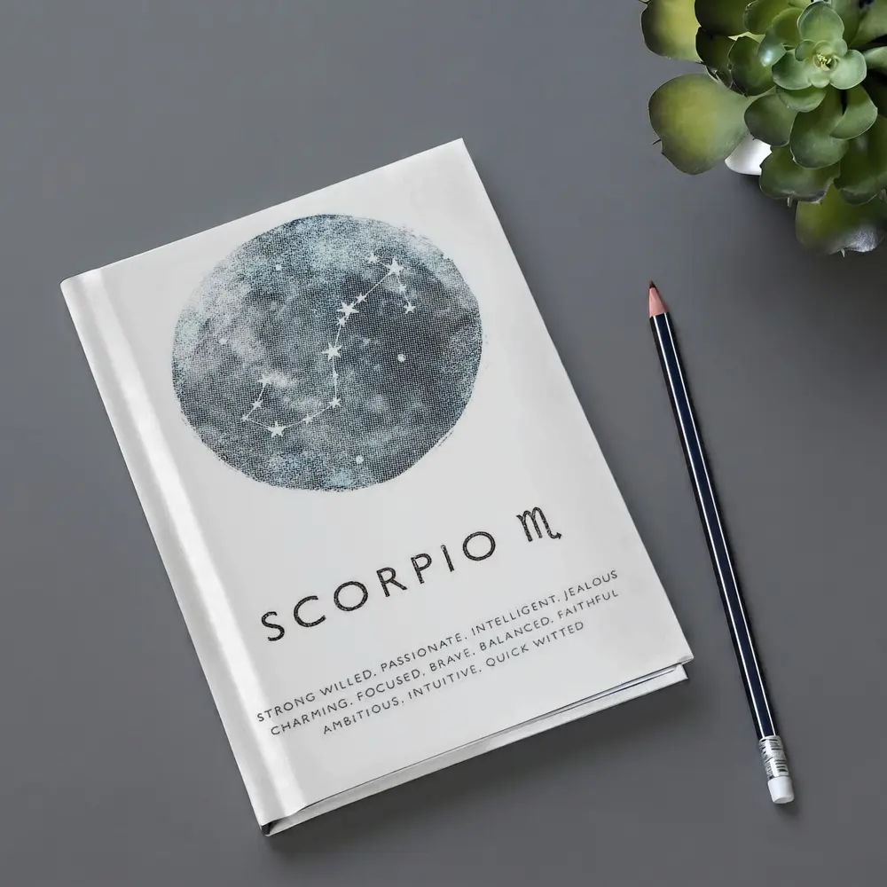 Scorpio Zodiac Moon Constellation Art Print – Notebooks